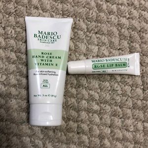 NEW Mario Badescu Bundle Rose Hand Cream & Lip Balm